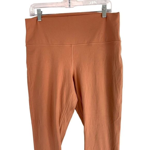 Womens Lululemon Align High Rise Legging Crop 25" Size 14 6235 Yoga EUC Peach - Picture 2 of 10